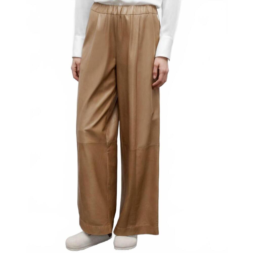 NEW TWP women's eva tuxedo pants in kelp/bone